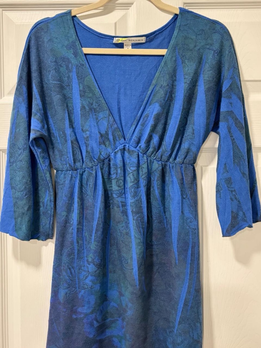 Navy Blue Angel Benjamin Scoop Neck Top